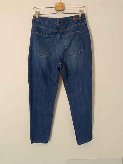 MASSIMO DUTTI. Pantalón denim monfit T.38