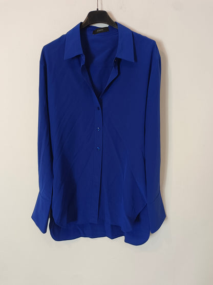 JOSEPH. Blusa fluida azul T.36