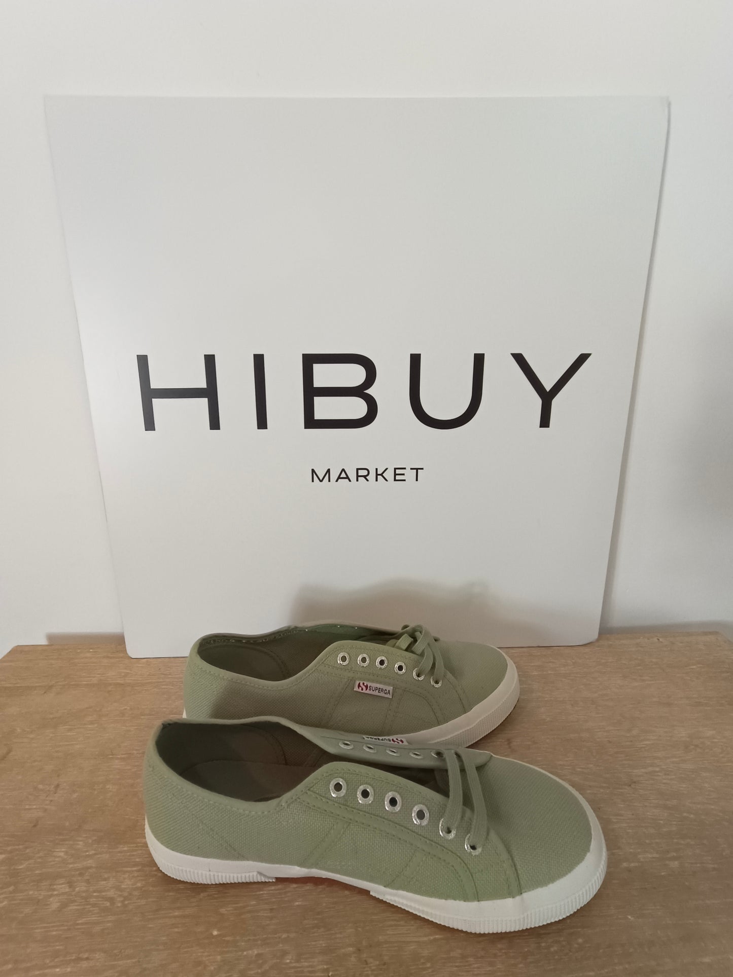 SUPERGA. Zapatillas lona verde T.43