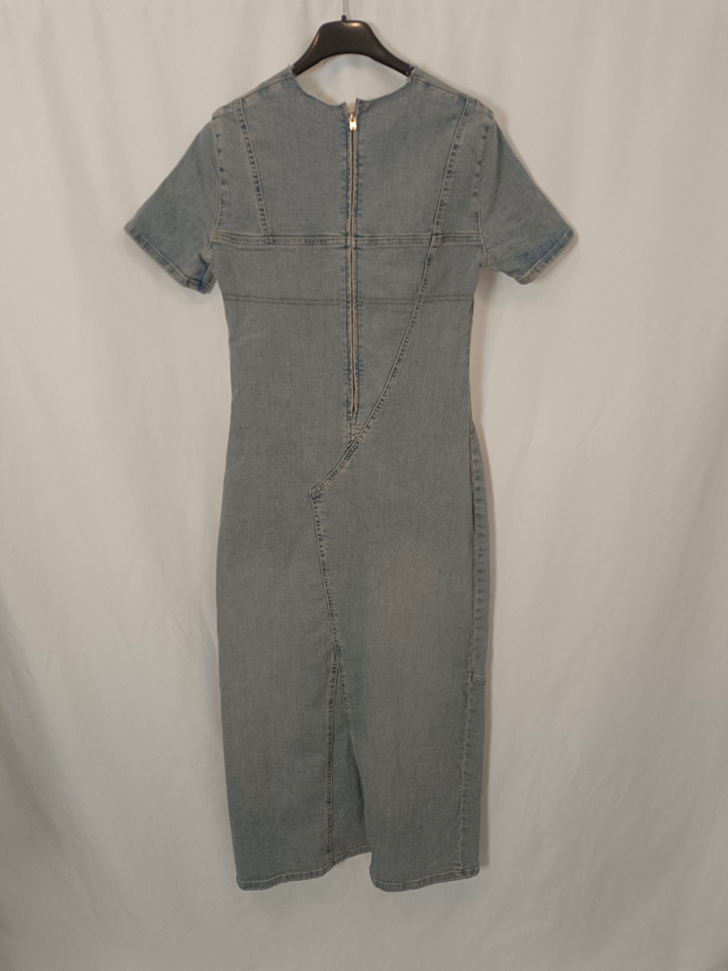 ZARA. Vestido largo denim T.s