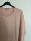 COS. Camisa rosa doble textura T.s