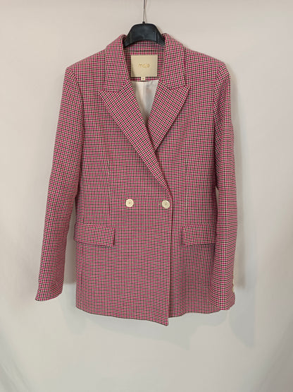 MAJE. Blazer pata de gallo T.36