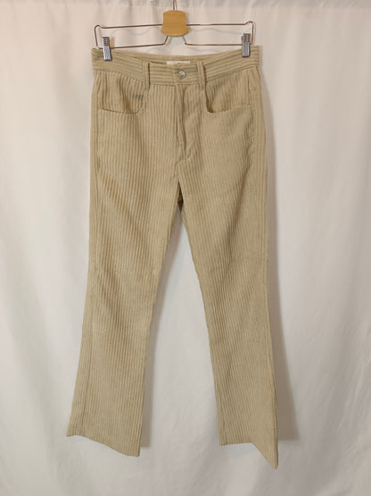 ISABEL MARANT ETOILÉ. Pantalón pana beige T.36