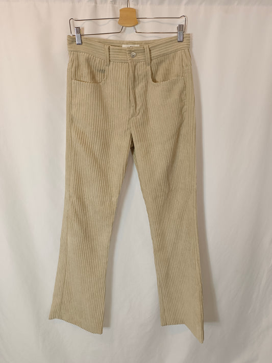 ISABEL MARANT ETOILÉ. Pantalón pana beige T.36