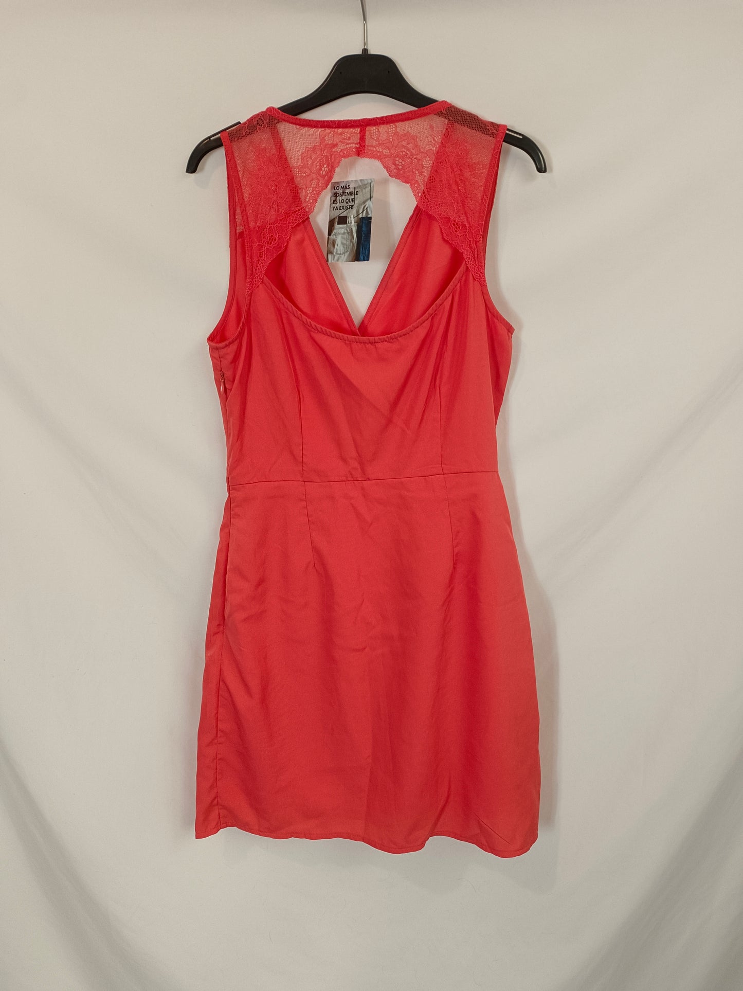 AMICHI. Vestido coral encaje T.m