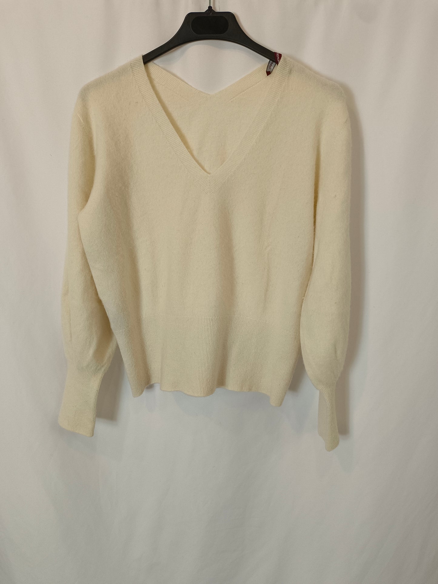 COMPTOIR DES COTONNIERS. Jersey beige cachemire T.l