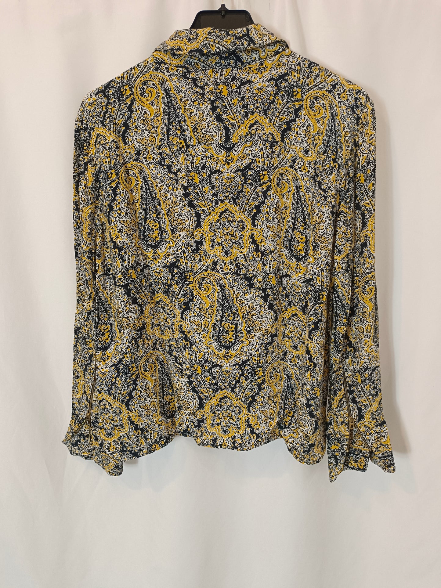 ZARA. Blusa/bomber fluida estampada T.m