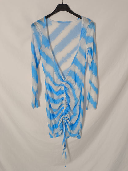 OTRAS. Vestido semitransparente tie dye T.s