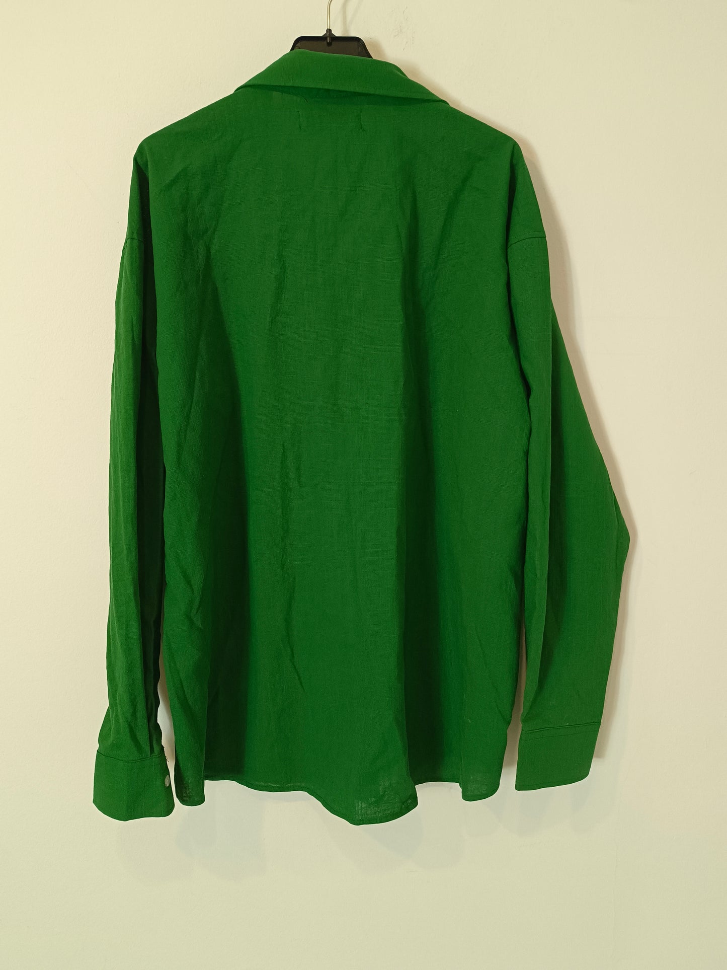 STOREST. Sobrecamisa verde lino T.s/m