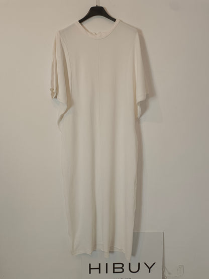 ZARA. Vestido largo blanco T.l