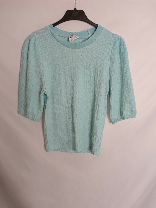 BIMBA Y LOLA. Top textura azul  T.xs