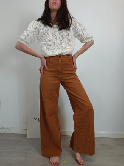 H&M. Pantalón culotte caldera T.36