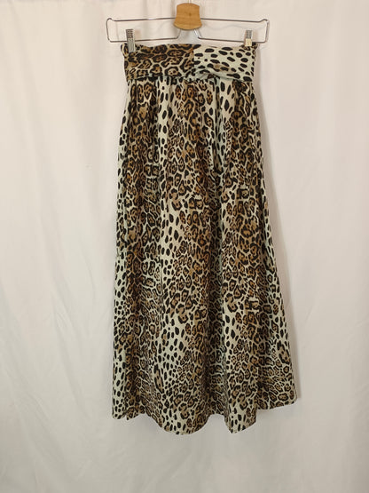 OTRAS. Falda larga animal print Tu(m)