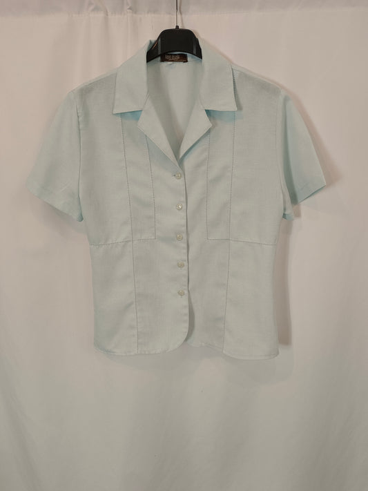 OTRAS. Blusa azul vintage TU(s/m)