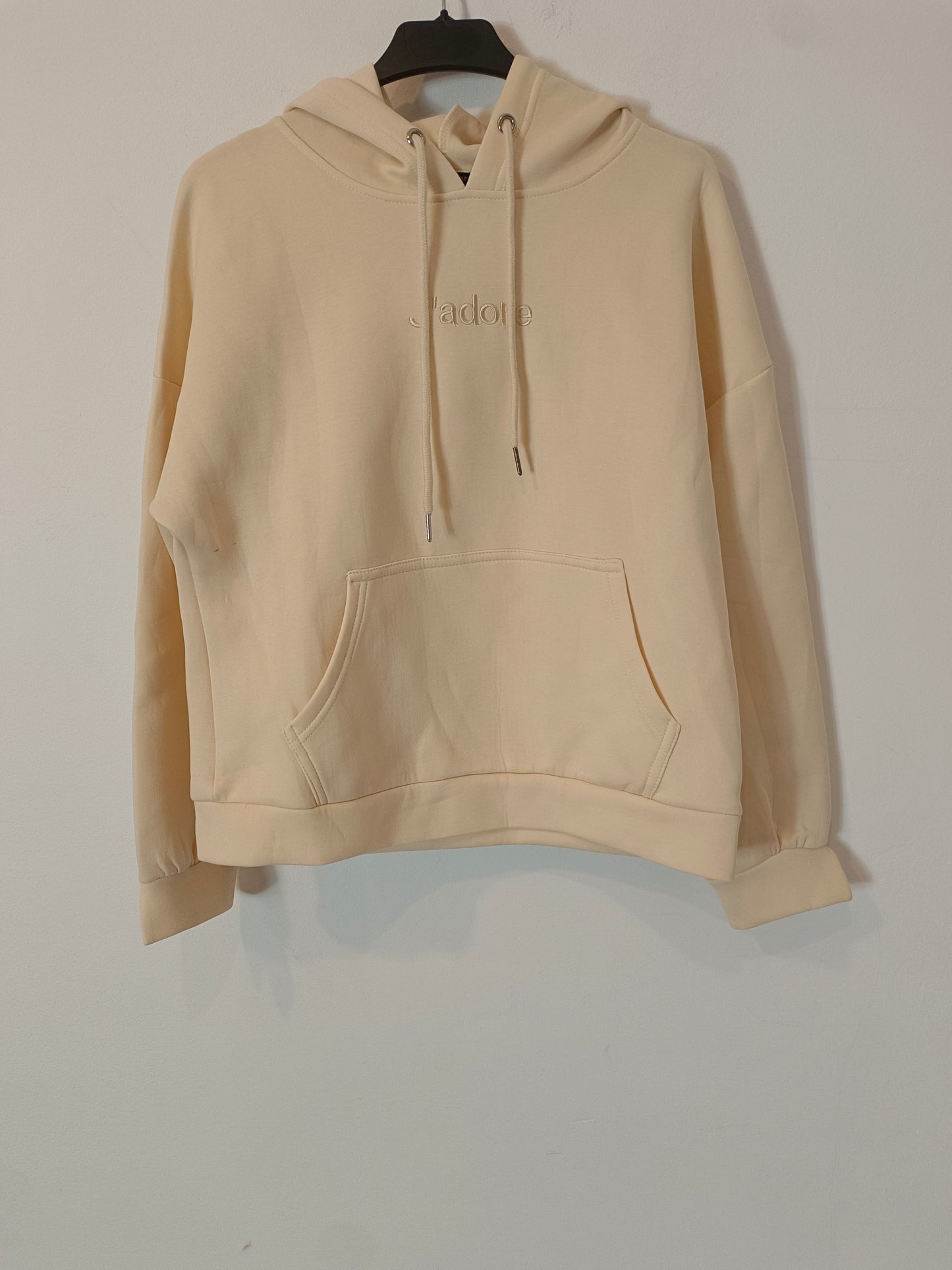 DRÔLE DE COPINE. Sudadera beige "j'adore" T.s/m