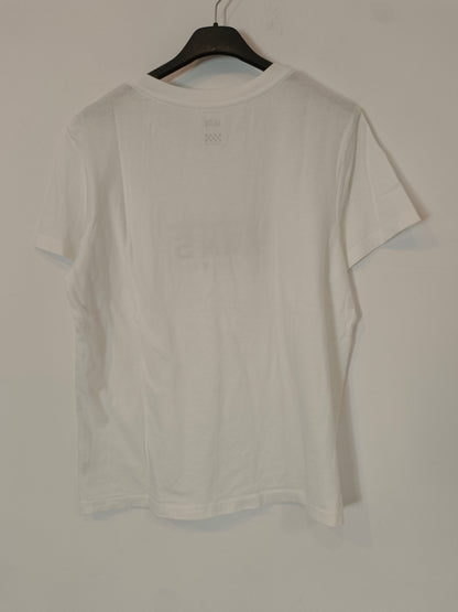 VANS. Camiseta blanca letras T.l