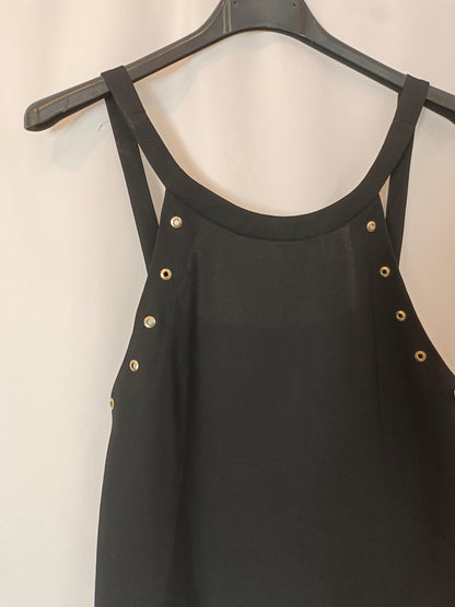 ZARA. Top negro tachuelas T.s