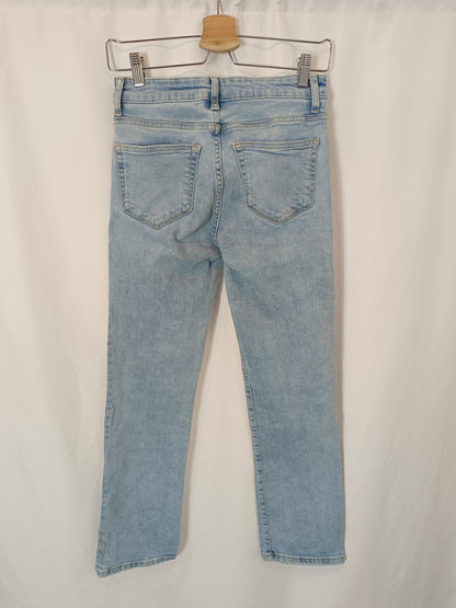 MANGO.  Pantalón denim recto T.34