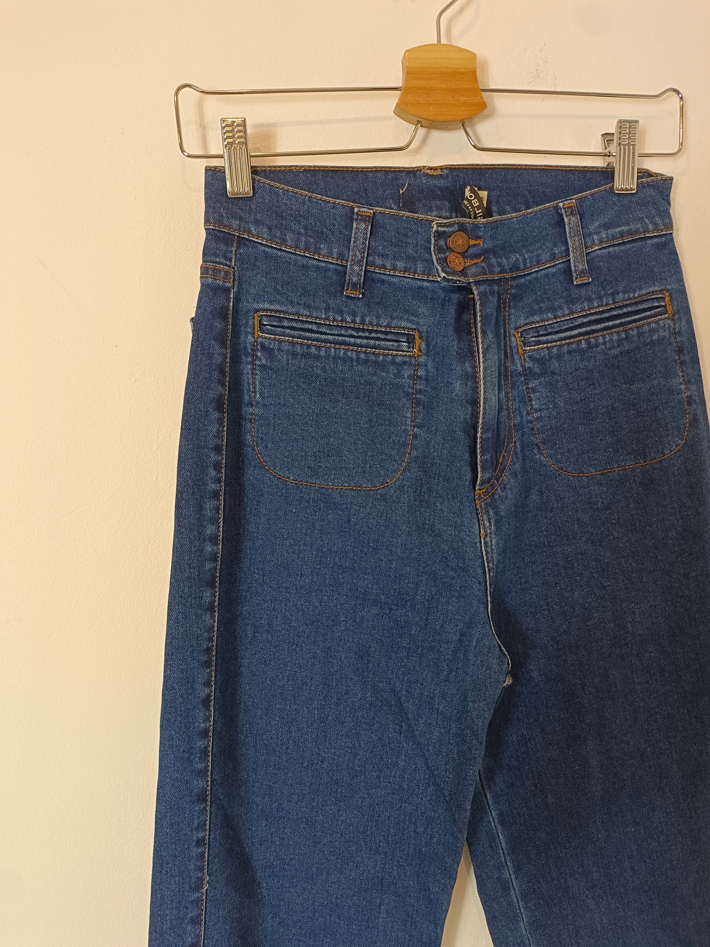 SILBON. Pantalón ancho denim T.36