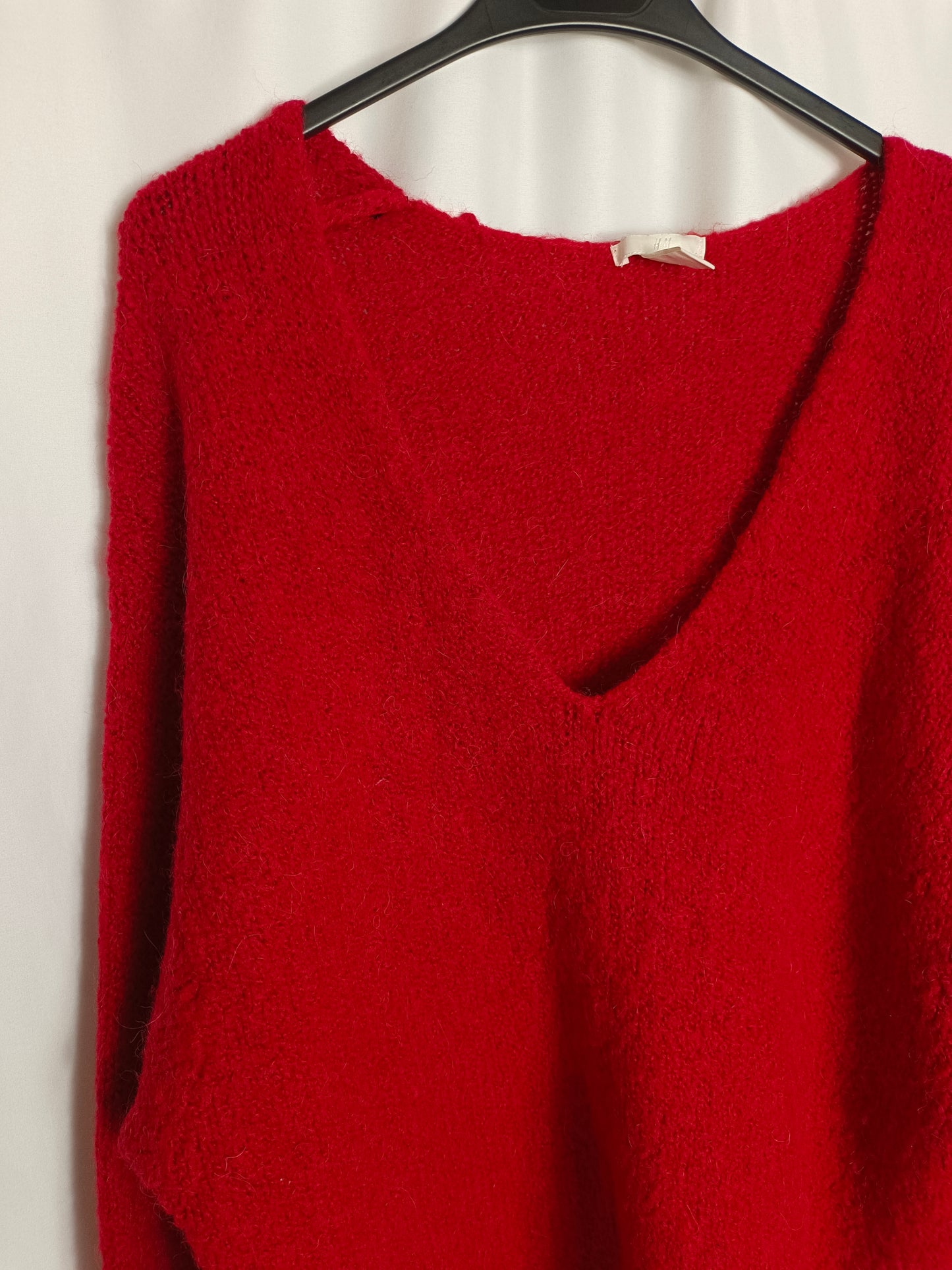 H&M. Jersey rojo oversized T.m