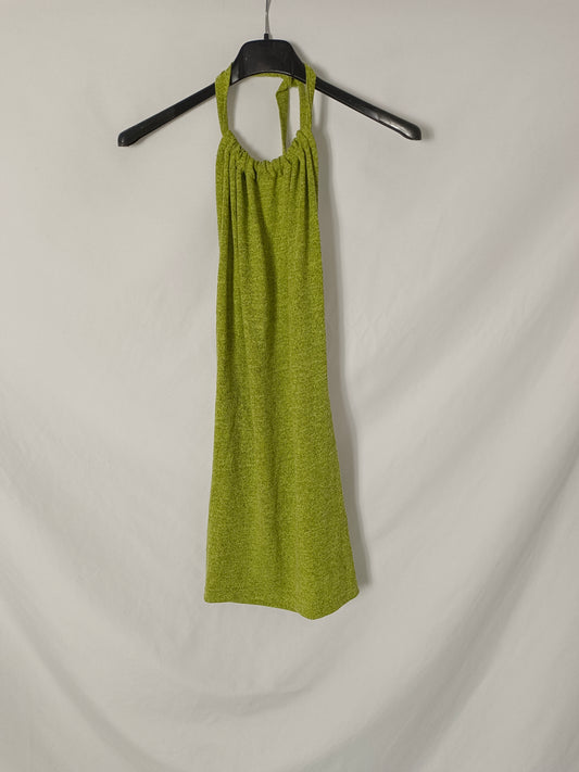 ZAFUL. Top verde cuello halter T.s