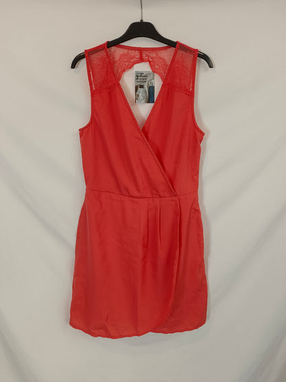 AMICHI. Vestido coral encaje T.m