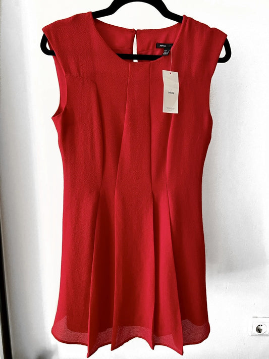 MANGO. Vestido rojo T.M