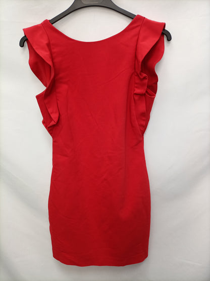 ZARA. Vestido corto rojo T. S.