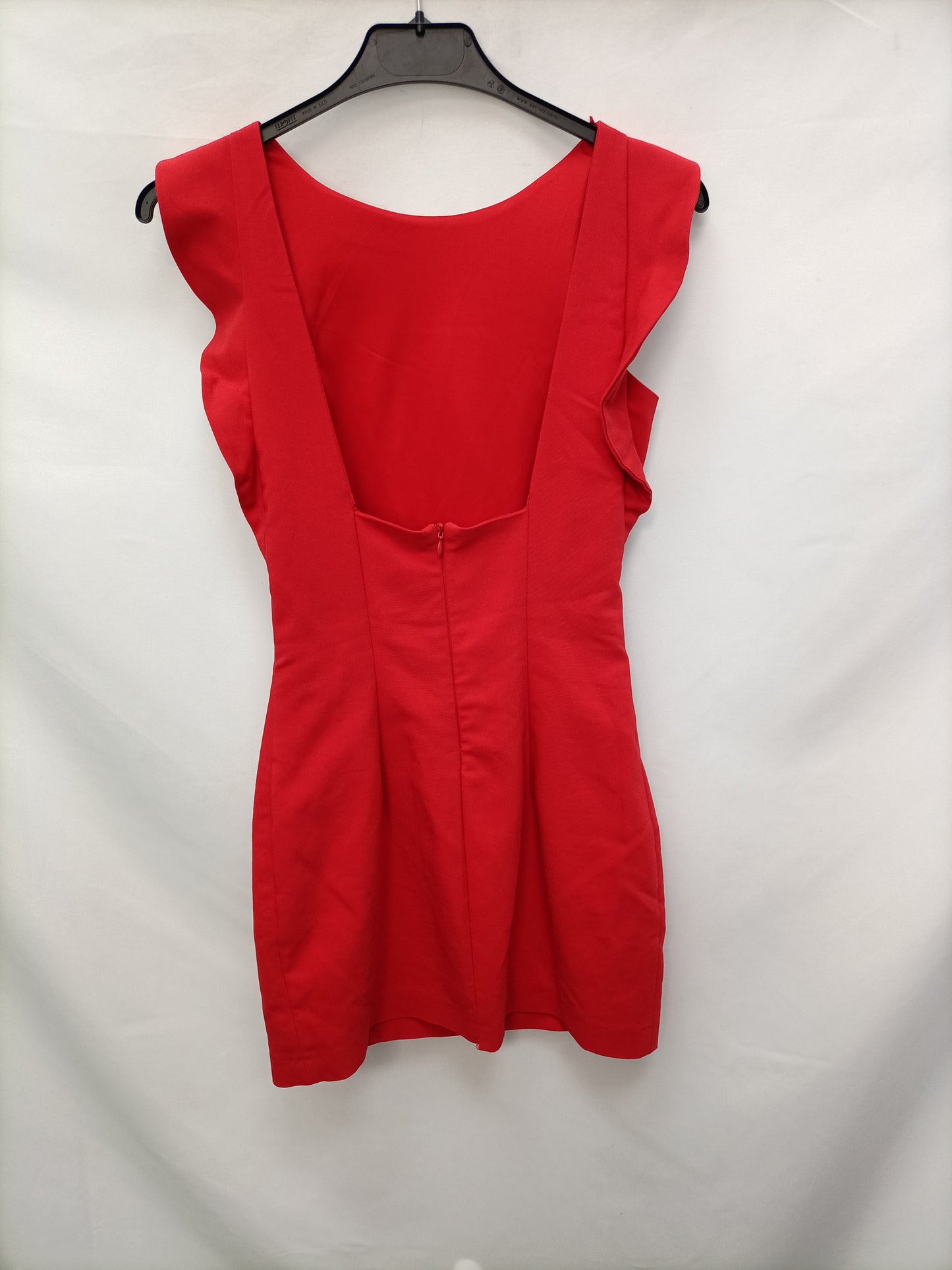 ZARA. Vestido corto rojo T. S.