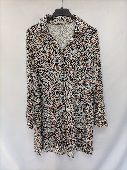 EASY WEAR. Vestido animal print T.xs