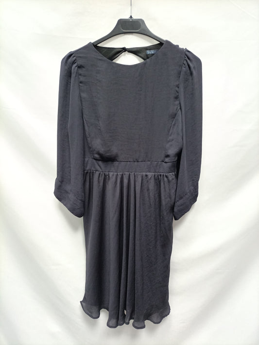 ZARA. Vestido corto azul T.m.