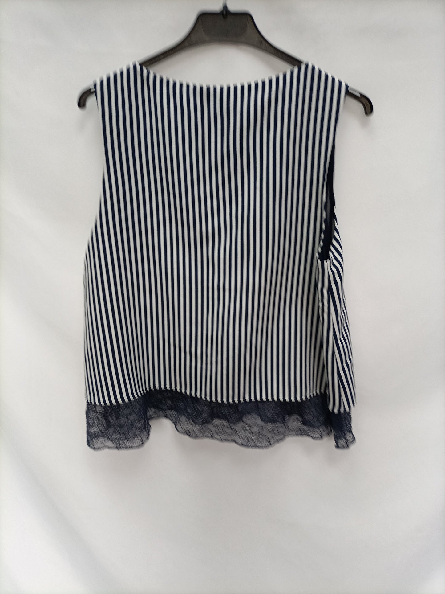 ZARA. Top de rayas fluido T.m