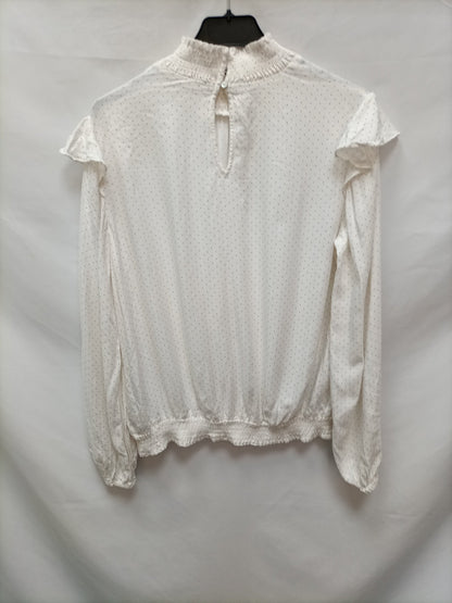 ESPRIT. Blusa blanca luanares T.s