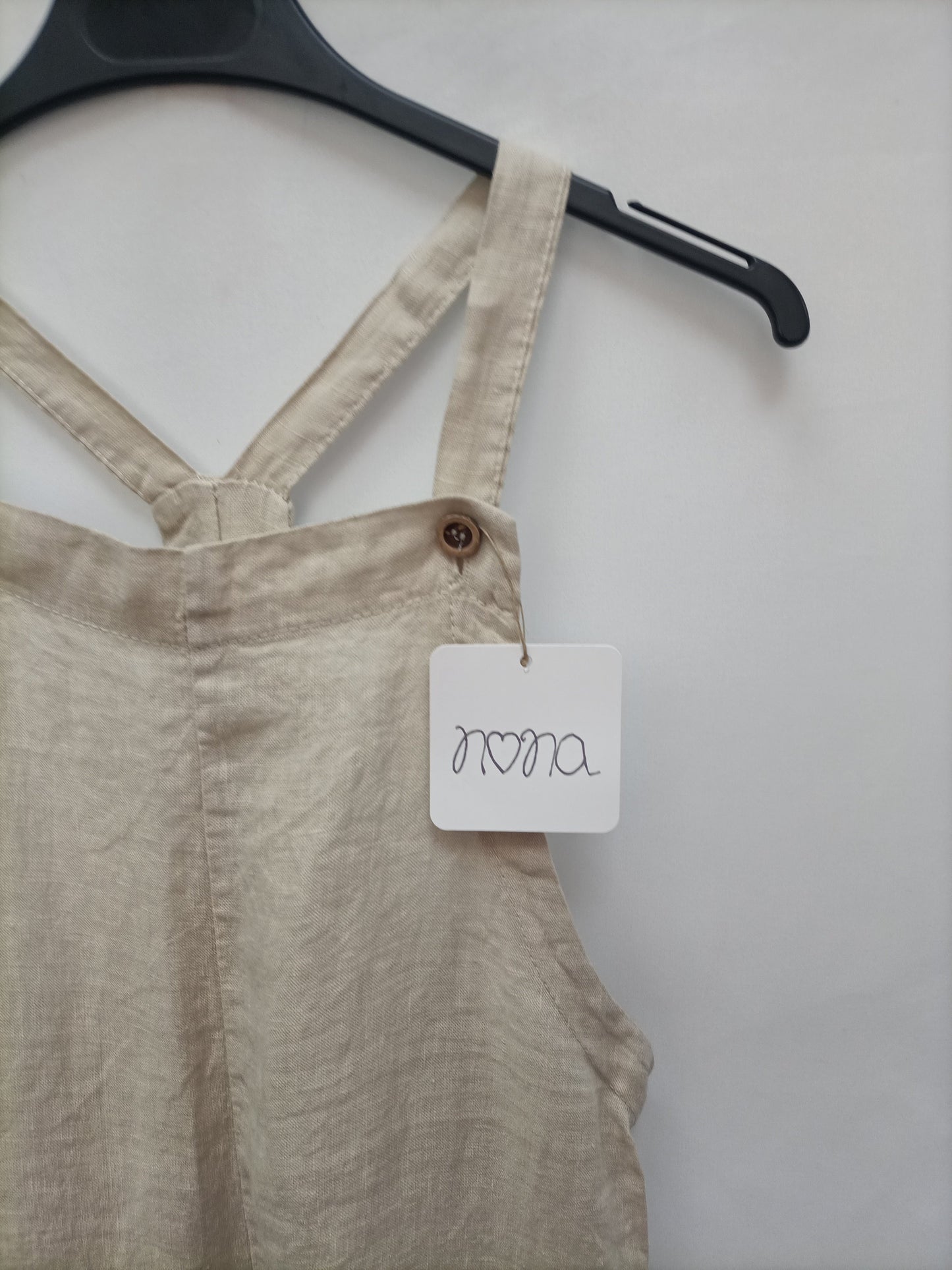 NONA. Mono corto beige lino T.u (36)