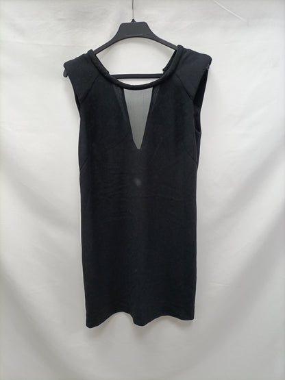 ZARA. Vestido negro espalda T.xs