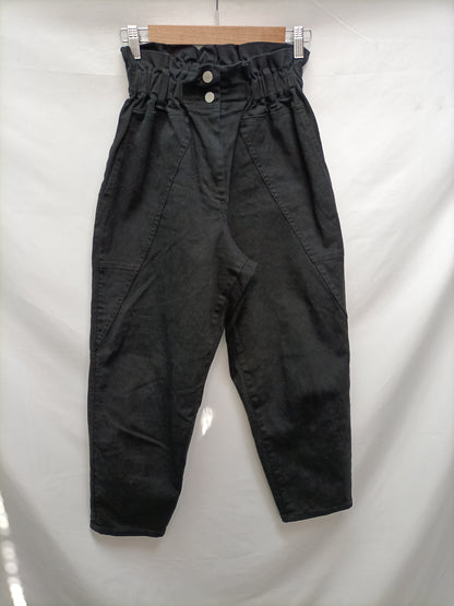 LUMINA. Pantalón negro slouchy T.s