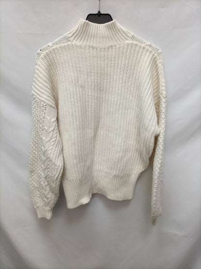 SEZANE. Jersey beige texturas T.s