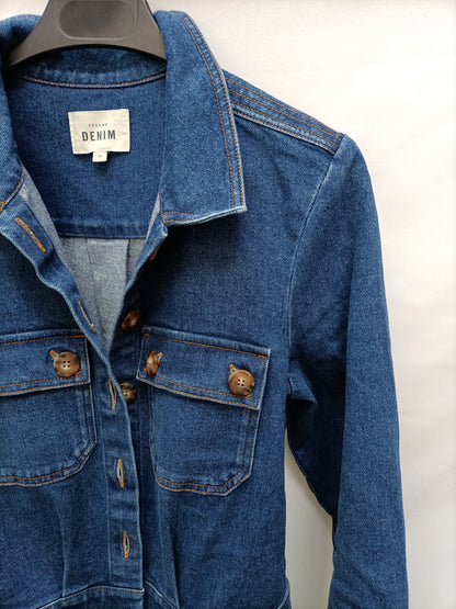 SEZANE. Mono denim recto T.36