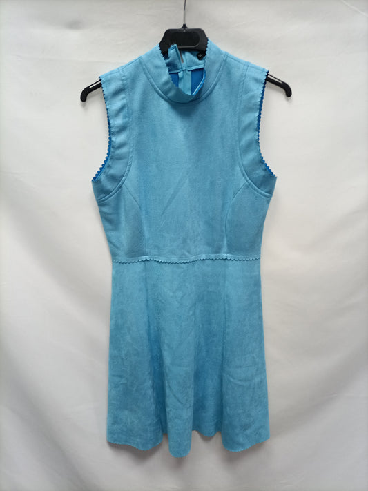 SFERA. Vestido antelina azul T.s