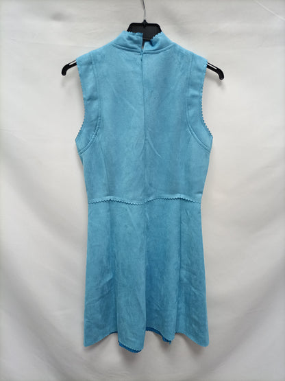 SFERA. Vestido antelina azul T.s