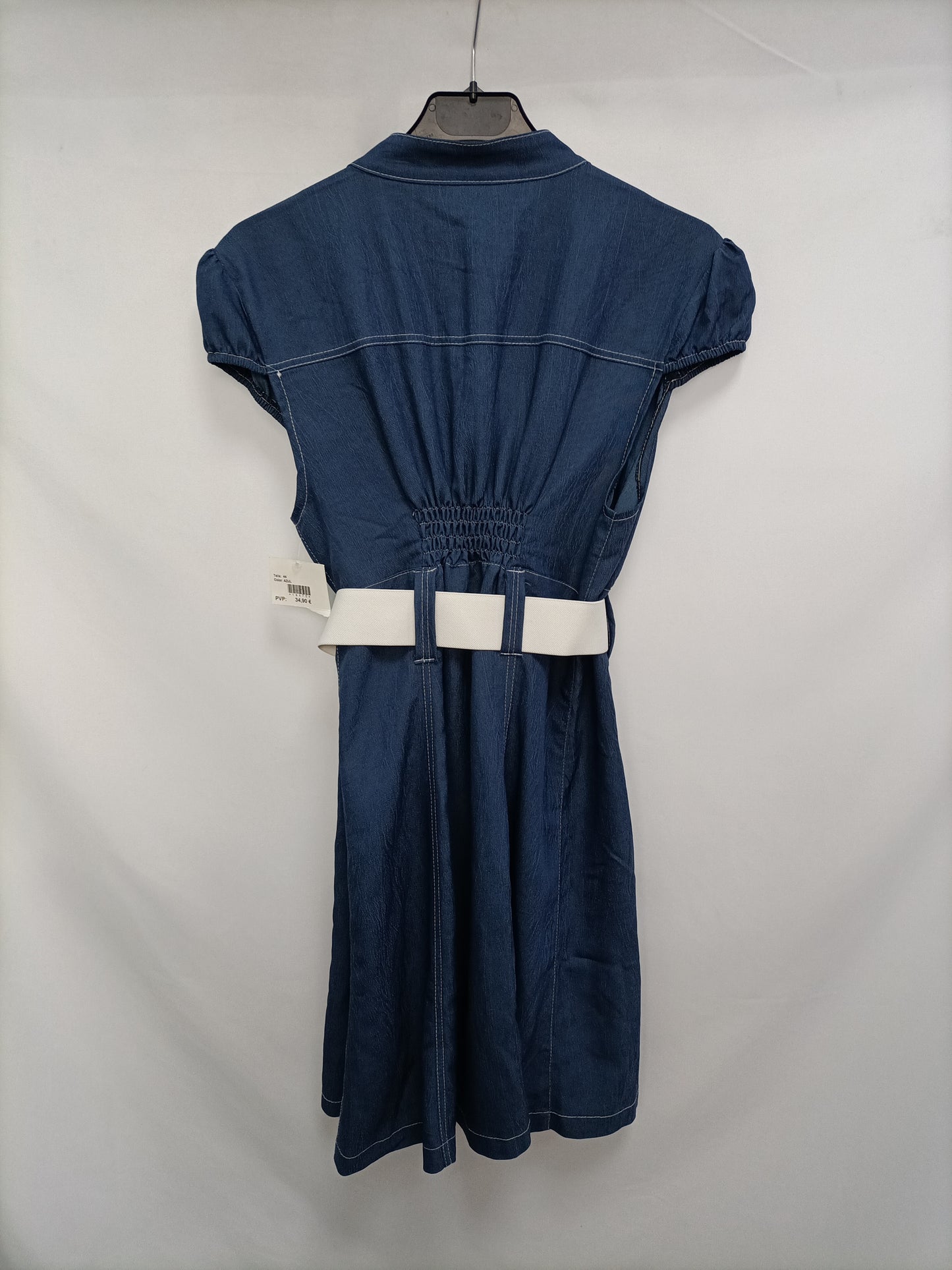 ARRIBA & ABAJO. Vestido denim fluido T.40