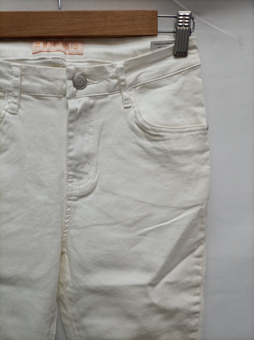 BIMANI. Pantalón blanco roto T.38