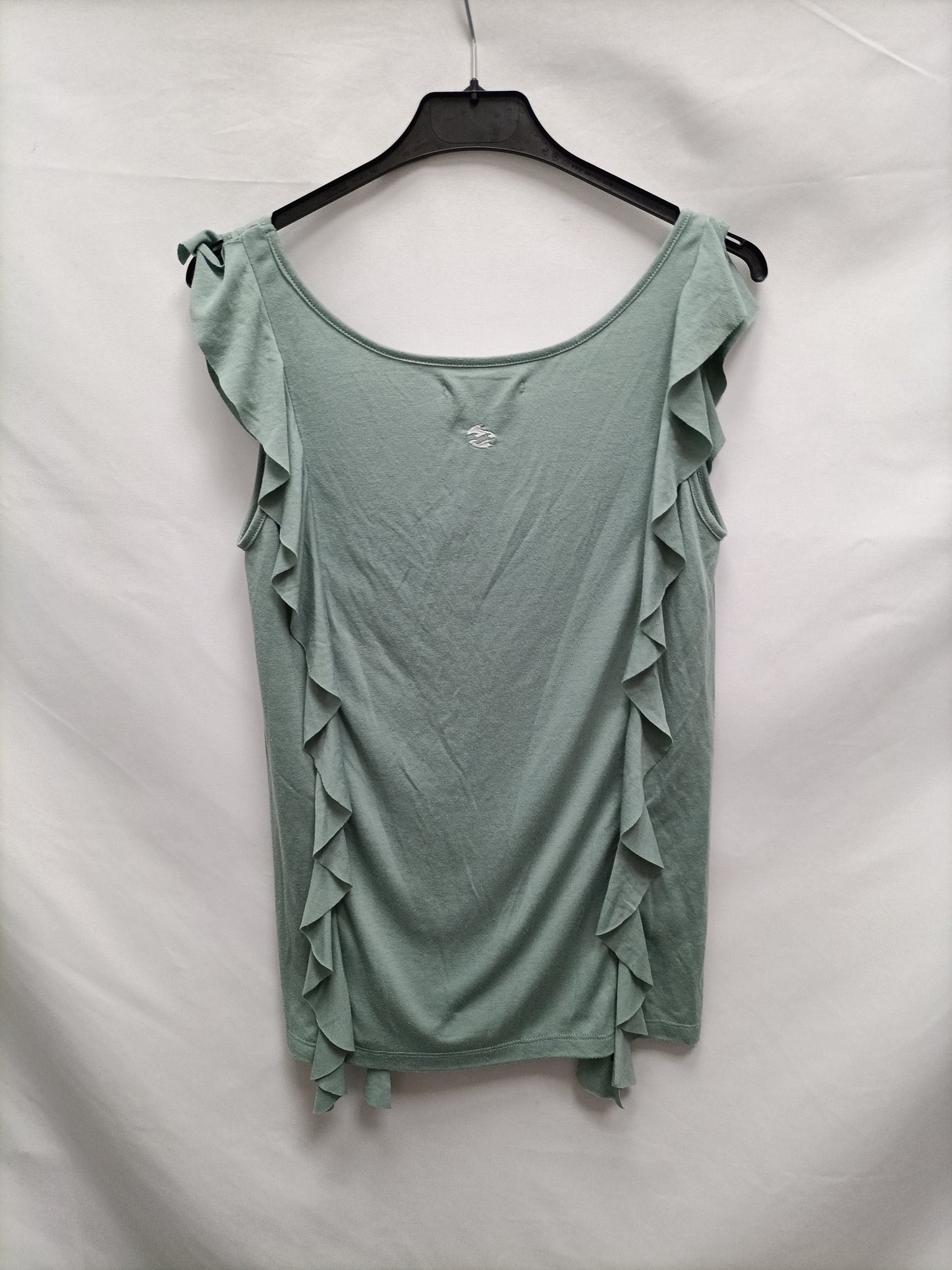 BILLABONG. Camiseta verde agua volantesT.xs