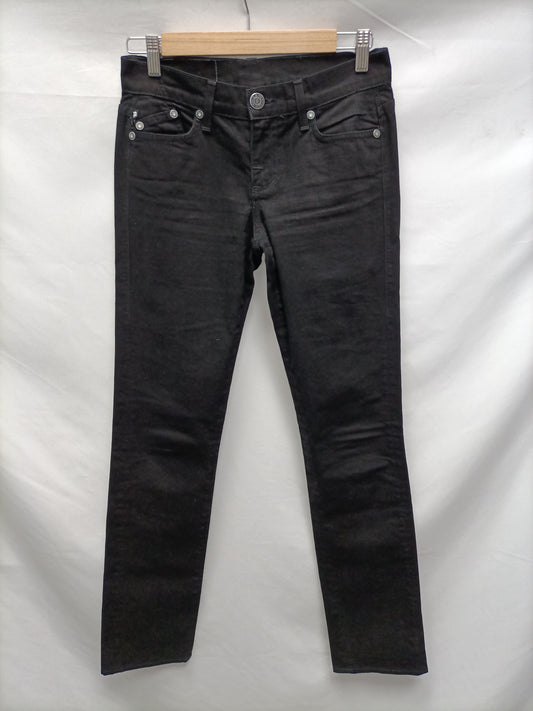 ROCK & REPUBLIC. Pantalón denim negro T.36