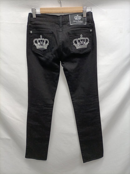 ROCK & REPUBLIC. Pantalón denim negro T.36