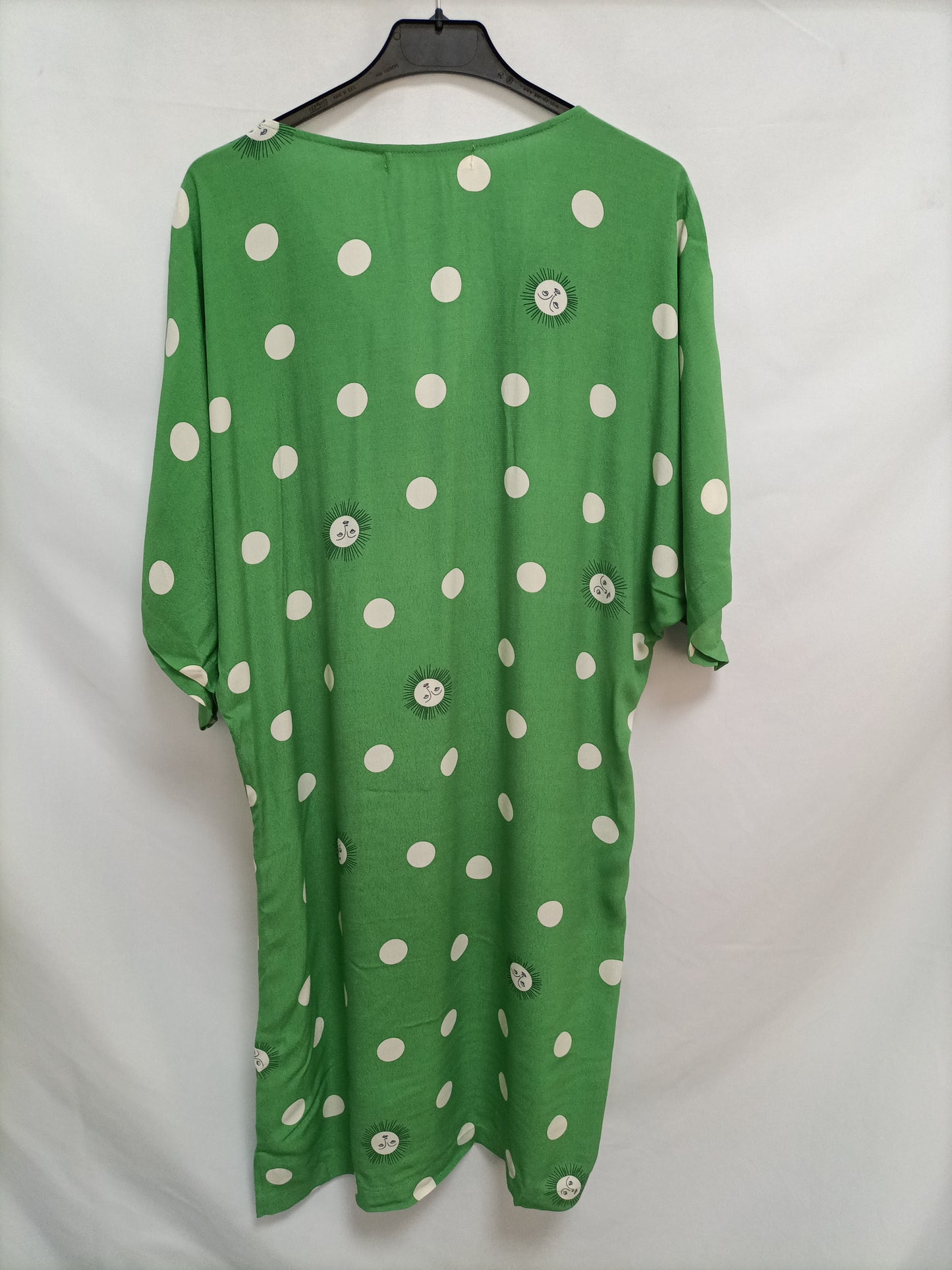 NICE THINGS. Vestido verde lunares T.42