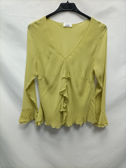 LAURÈL. Blusa verde T.u (s)