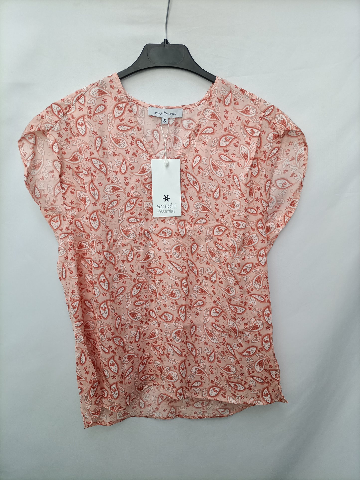 AMICHI.Blusa rosa amebas