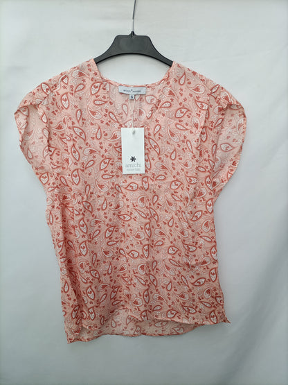 AMICHI.Blusa rosa amebas