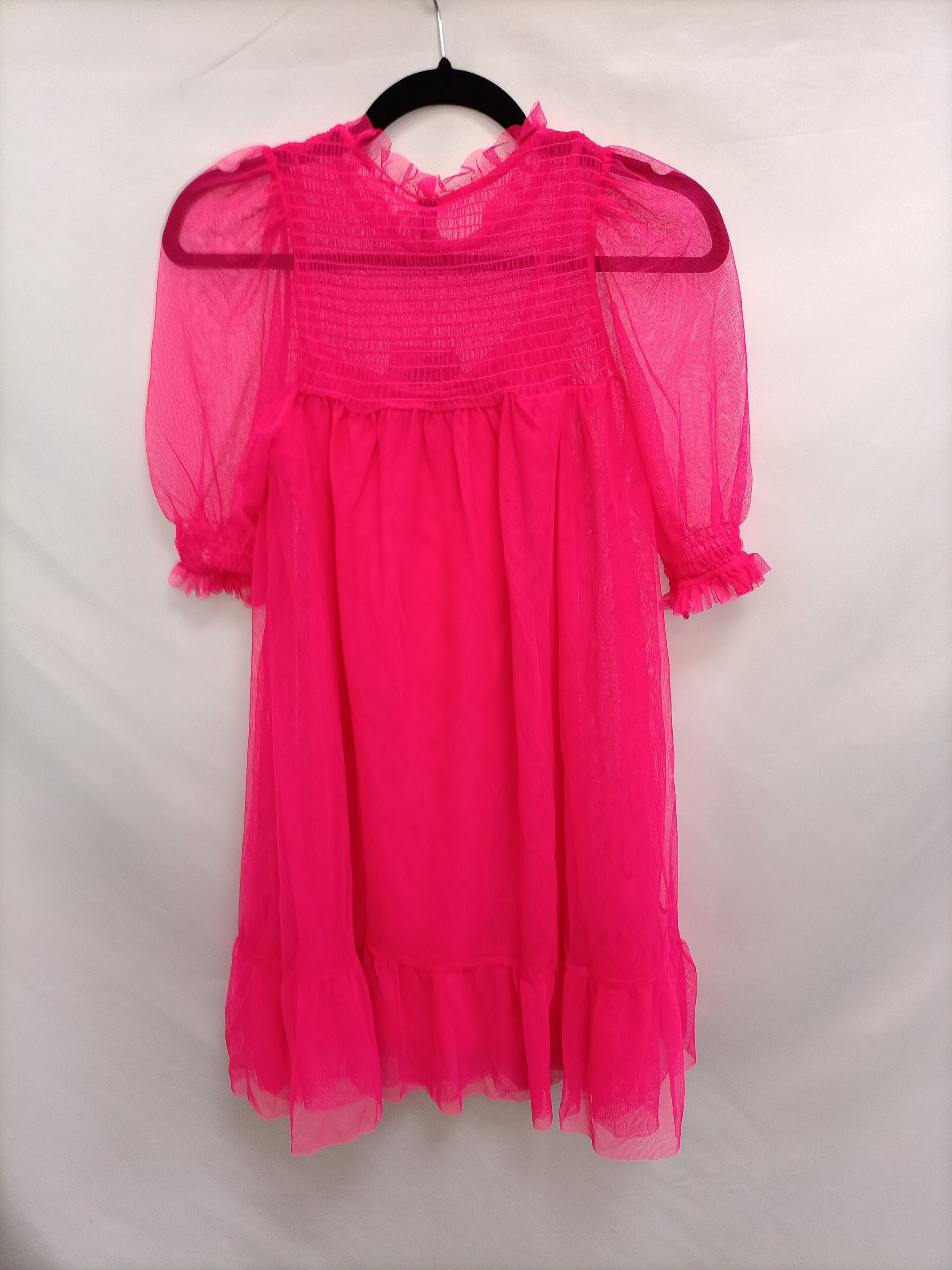 H M. Vestido corto rosa T.xs Hibuy market